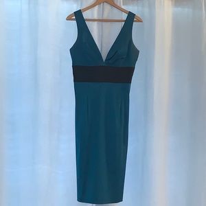 Cache Sheath Dress with Corset Back